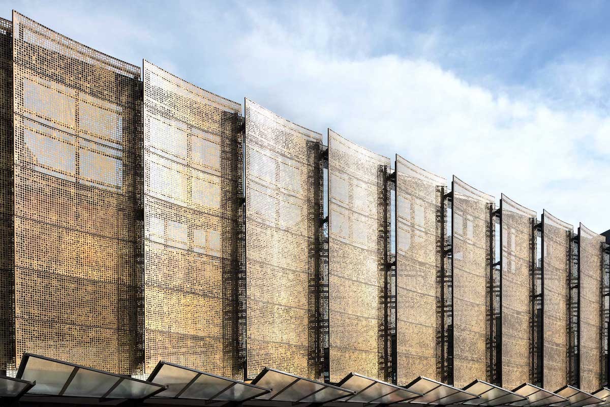 the-north-fitzroy-library-and-community-hub-perforated-panels-nordic-brass