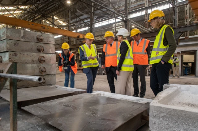 Visit Thierry Breton Aurubis Olen Heiko Arnold Marie-Christine von Hahn