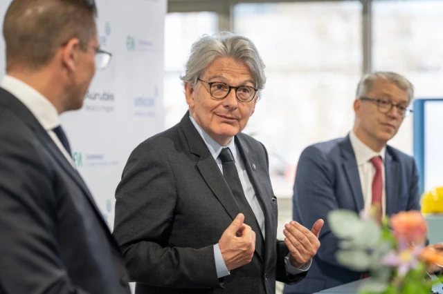 Visit Thierry Breton Aurubis Olen Heiko Arnold