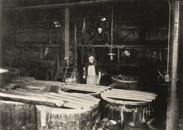 Nasschemische Werkstätten in der Vitriolschmelze an der Elbstraße