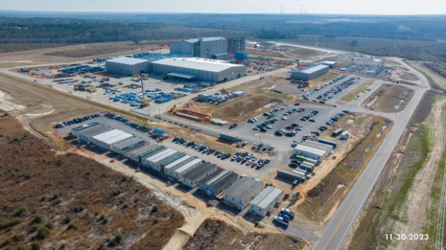 Aurubis_Standort Richmond_Baustelle_Luftaufnahme_November 2023
