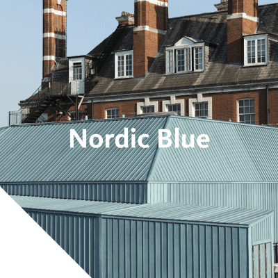 Nordic Blue products provide the same blue patinated surface that otherwise develops over time in the environment.