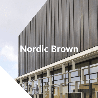 Nordic Brown provides the same oxidised brown surface that otherwise develops over time in the environment.